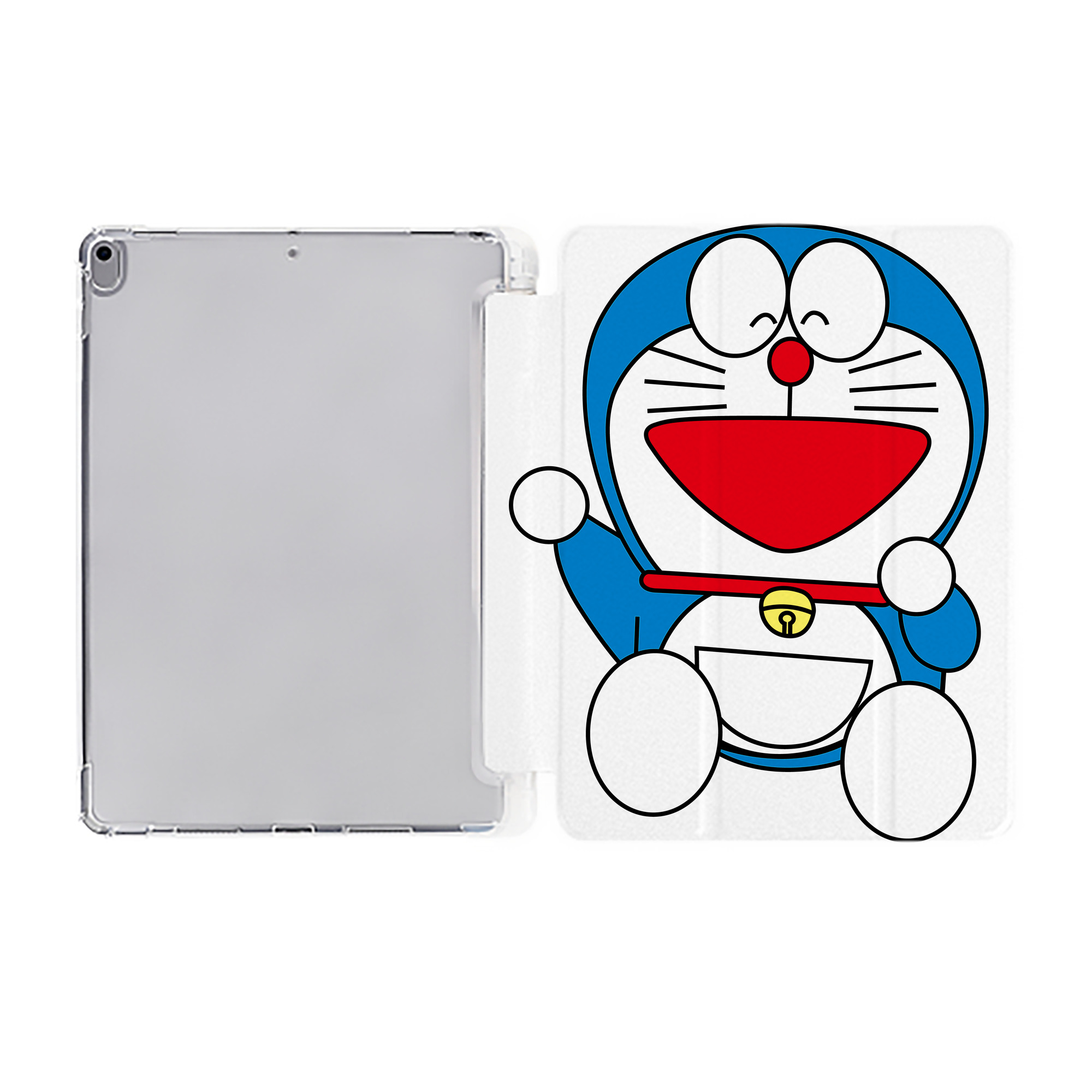 （画像用） ドラえもん Doraemon IPad ケース ペン収納付き 三つ折りスタンド PUレザー×シリコン 対応機種9.5/10.5/10.9インチ